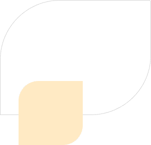 A beige shape with rounded edges overlaps a larger outlined shape with similar curves, both on a transparent background.